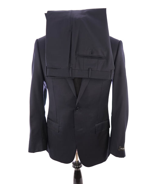 $3,250 ERMENEGILDO ZEGNA - "MICRONSPHERE" *Closet Staple* Navy Suit - 48L