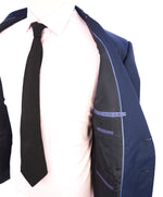 $1,895 ARMANI COLLEZIONI - Tonal Royal Blue Textured Suit "G Line " -  44R