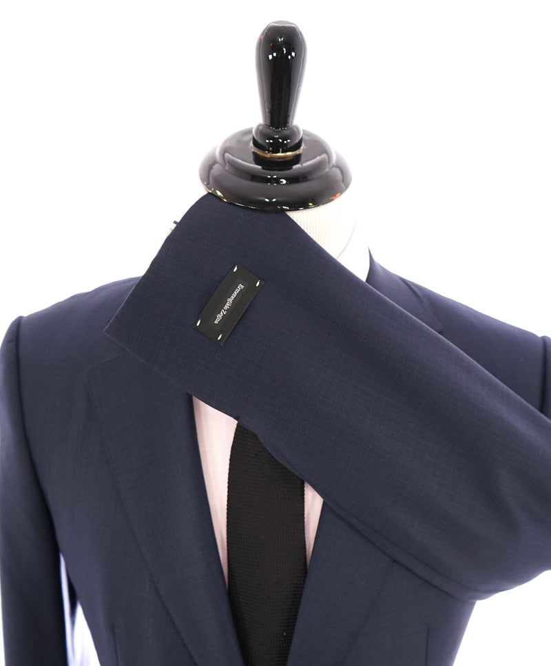 ERMENEGILDO ZEGNA - "TROFEO / MANHATTAN" Blue Check Premium Suit - 42R