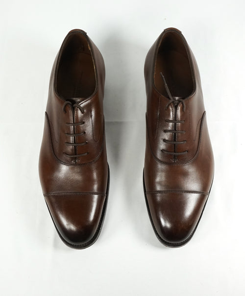 EDWARD GREEN -Iconic Cap-Toe Oxfords Burnished Brown - Hand Made - 8US