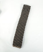 EIDOS - Diagonal Beige & Gray Wool Knit Tie - N/A