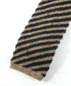 EIDOS - Diagonal Beige & Gray Wool Knit Tie - N/A