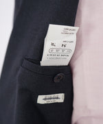 EIDOS - Blue Navy Pindot "TENERO" 2-3 Button Roll Lapel Wool Suit  - 44R