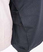 EIDOS - Blue Navy Pindot "TENERO" 2-3 Button Roll Lapel Wool Suit  - 44R