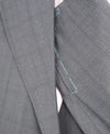 EIDOS - Gray Plaid Check "TENERO" 2-3 Button Roll Lapel Wool Suit  - 42R