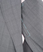 EIDOS - Gray Plaid Check "TENERO" 2-3 Button Roll Lapel Wool Suit  - 42R