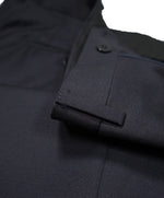 EIDOS - Elongated Waist Tab Navy Wool Dress Pants - 37W