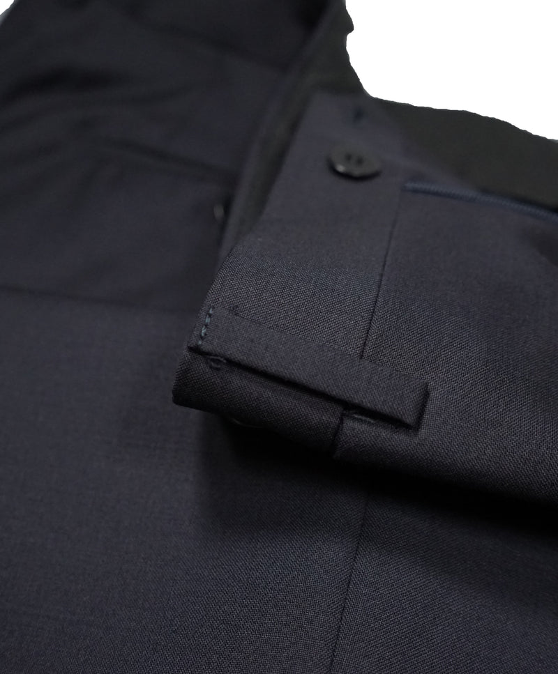 EIDOS - Elongated Waist Tab Navy Wool Dress Pants - 37W