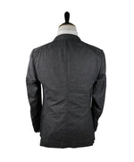 EIDOS - Gray Abstract Plaid Check Pattern Wool/Silk/Linen Suit - 40R