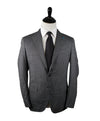EIDOS - Gray Abstract Plaid Check Pattern Wool/Silk/Linen Suit - 40R