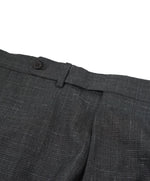 EIDOS - Gray Abstract Plaid Check Pattern Wool/Silk/Linen Suit - 40R