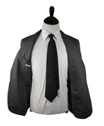 EIDOS - Gray Abstract Plaid Check Pattern Wool/Silk/Linen Suit - 40R