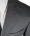 ELEVENTY - Peak Lapel Gray LORO PIANA Fabric Wool & Silk Suit - 40R