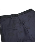 EMPORIO ARMANI - Stripe Embroidered Paisley Trousers - 30W