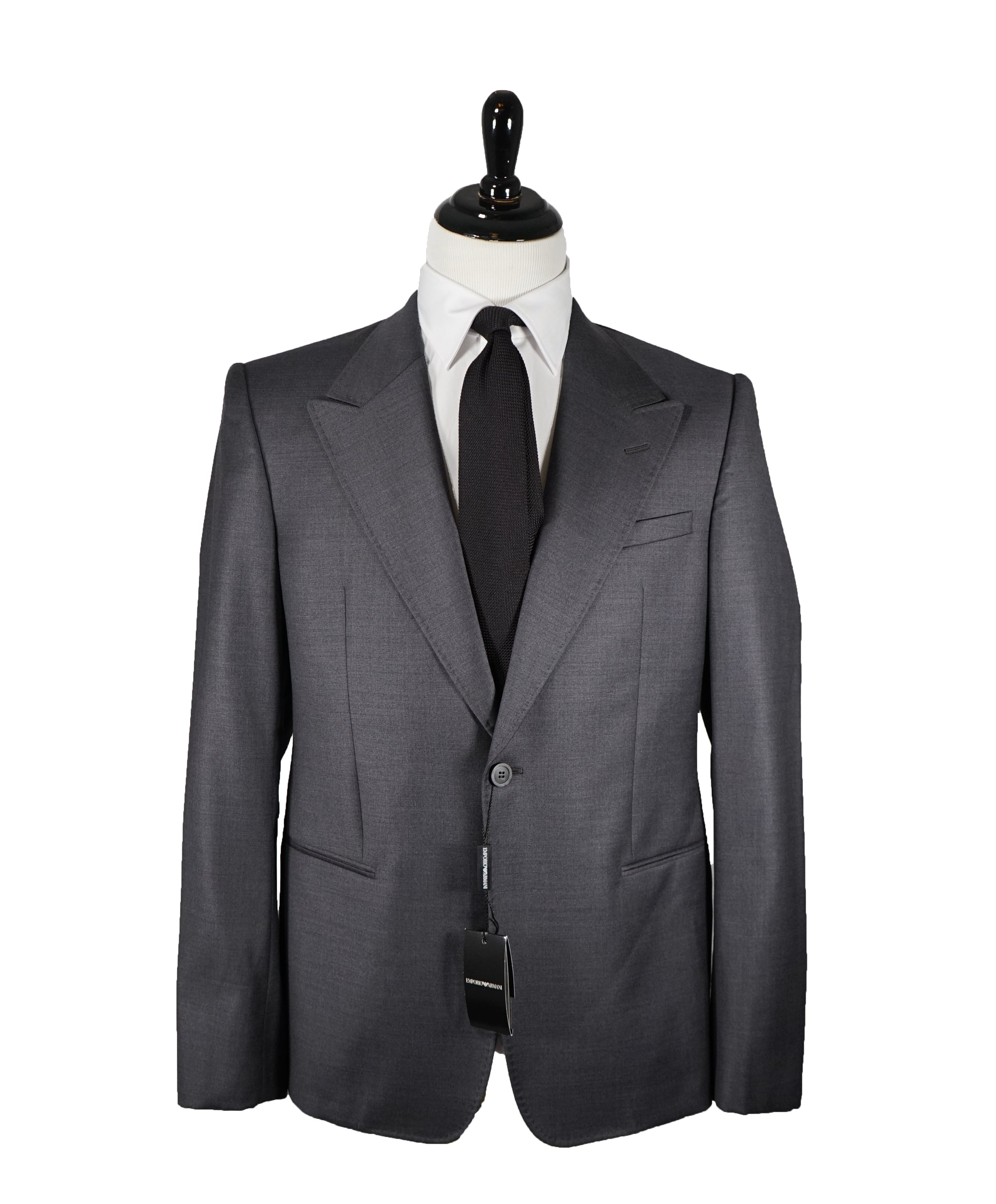 EMPORIO ARMANI Robert Line Peak Lapel Suit 44R Luxe Hanger