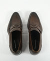 ERMENEGILDO ZEGNA - “Garonne” Brown Penny Loafers Galace Tips - 10