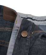 ERMENEGILDO ZEGNA - Blue 5-Pocket Jeans Logo Detailing  - 32W