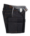 ERMENEGILDO ZEGNA - Blue 5-Pocket Jeans Logo Detailing  - 32W