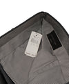 ERMENEGILDO ZEGNA - Medium Gray “TROFEO" Flat Front Wool Trousers  - 35W
