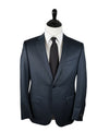 ERMENEGILDO ZEGNA -“Multiseason" Navy & Blue Birdseye Notch Lapel Suit - 40S