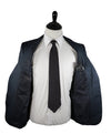 ERMENEGILDO ZEGNA -“Multiseason" Navy & Blue Birdseye Notch Lapel Suit - 40S