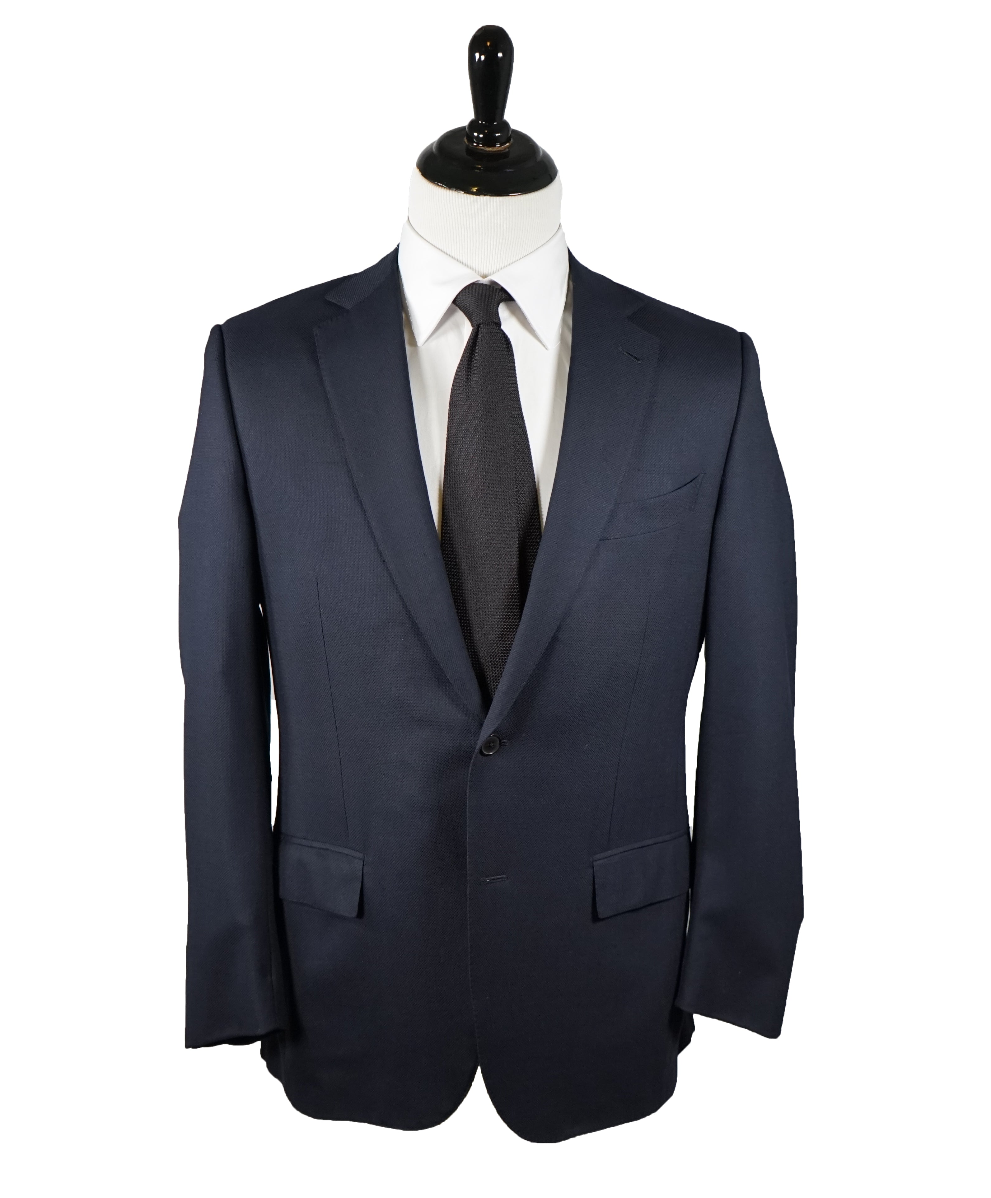 ERMENEGILDO ZEGNA - Navy Royal Weave “Cool Effect” Blazer - 40R