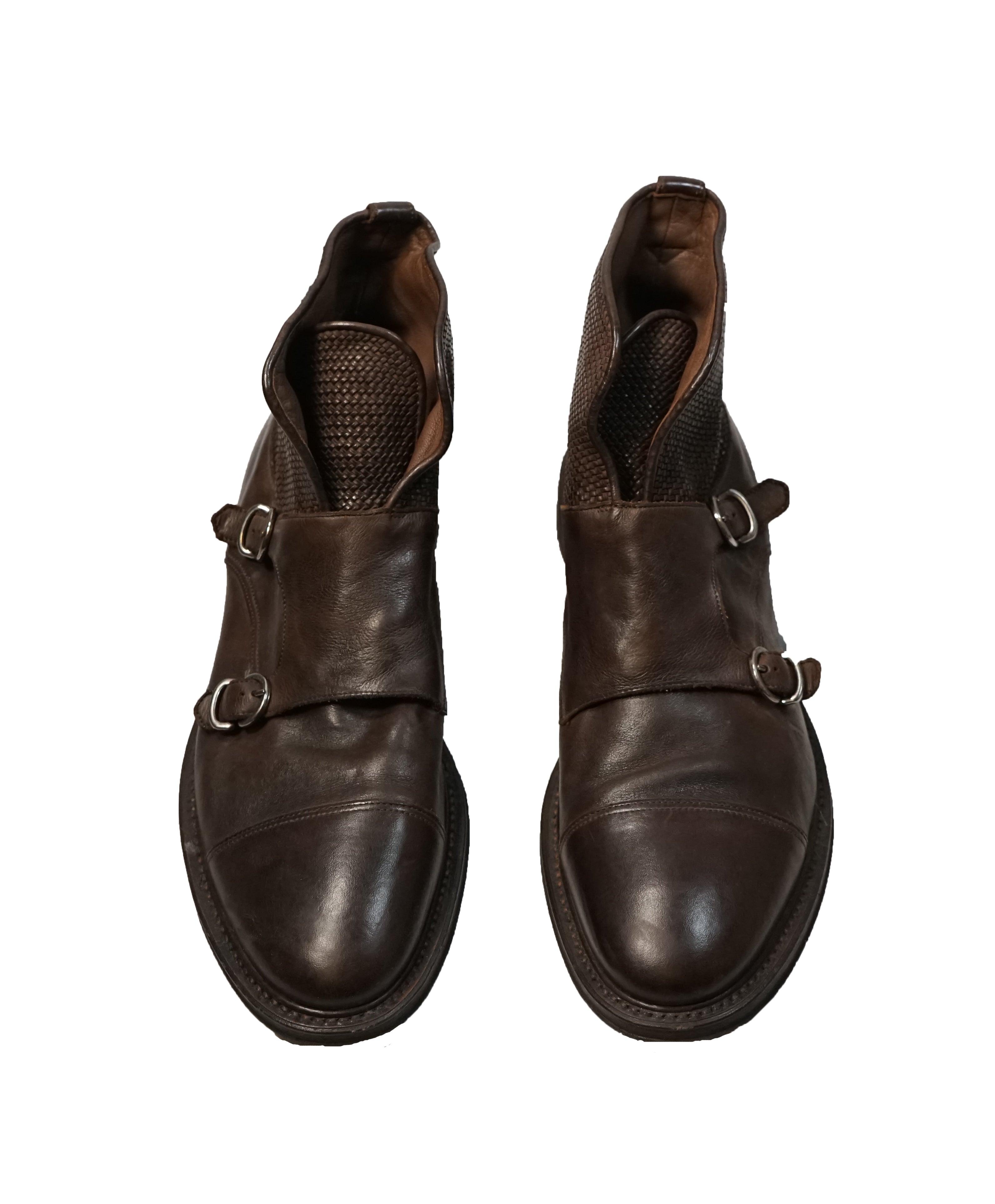 FRATELLI ROSSETTI - Distressed Woven Ankle Boots - 11US