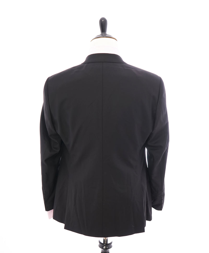 GIORGIO ARMANI - Jet Black 2-Button Super 160's “SOFT” Collection Suit - 42R