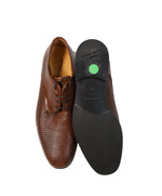 GIORGIO ARMANI - Basket Weave Brown Oxfords - 7