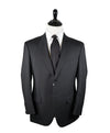 GIORGIO ARMANI-Black Wool/Mohair Suit Tailored for FORBES BILLIONARE "JUAN C ESCOTET”-42R