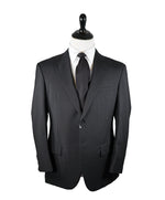 GIORGIO ARMANI-Black Wool/Mohair Suit Tailored for FORBES BILLIONARE "JUAN C ESCOTET”-42R