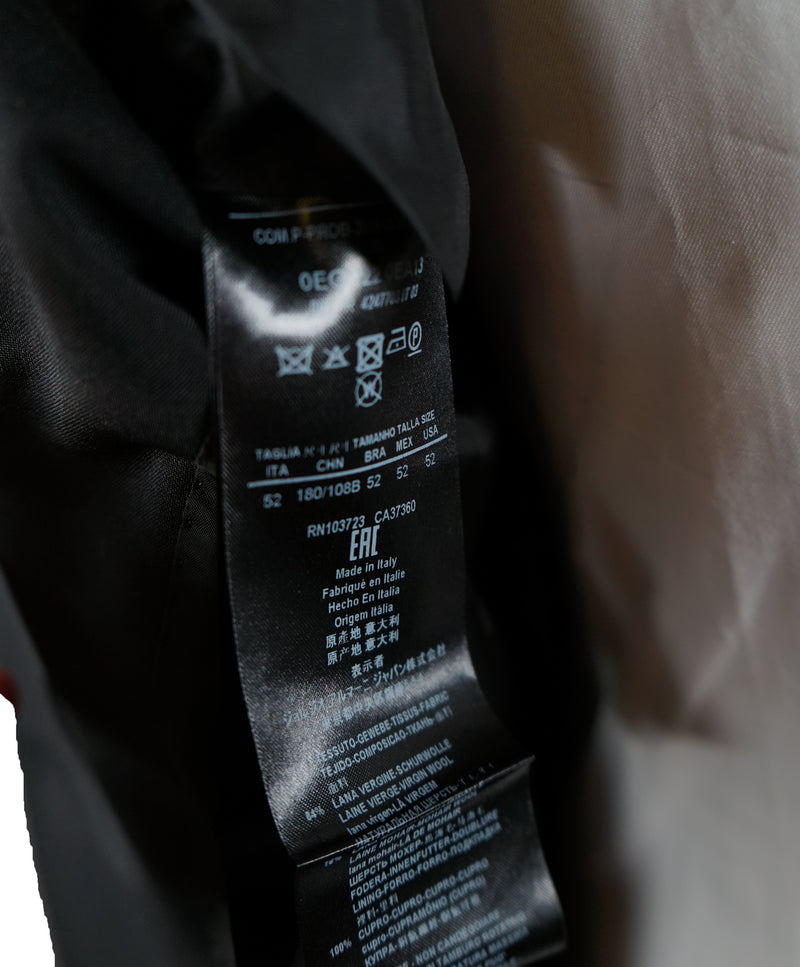 GIORGIO ARMANI-Black Wool/Mohair Suit Tailored for FORBES BILLIONARE "JUAN C ESCOTET”-42R