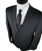 GIORGIO ARMANI-Black Wool/Mohair Suit Tailored for FORBES BILLIONARE "JUAN C ESCOTET”-42R