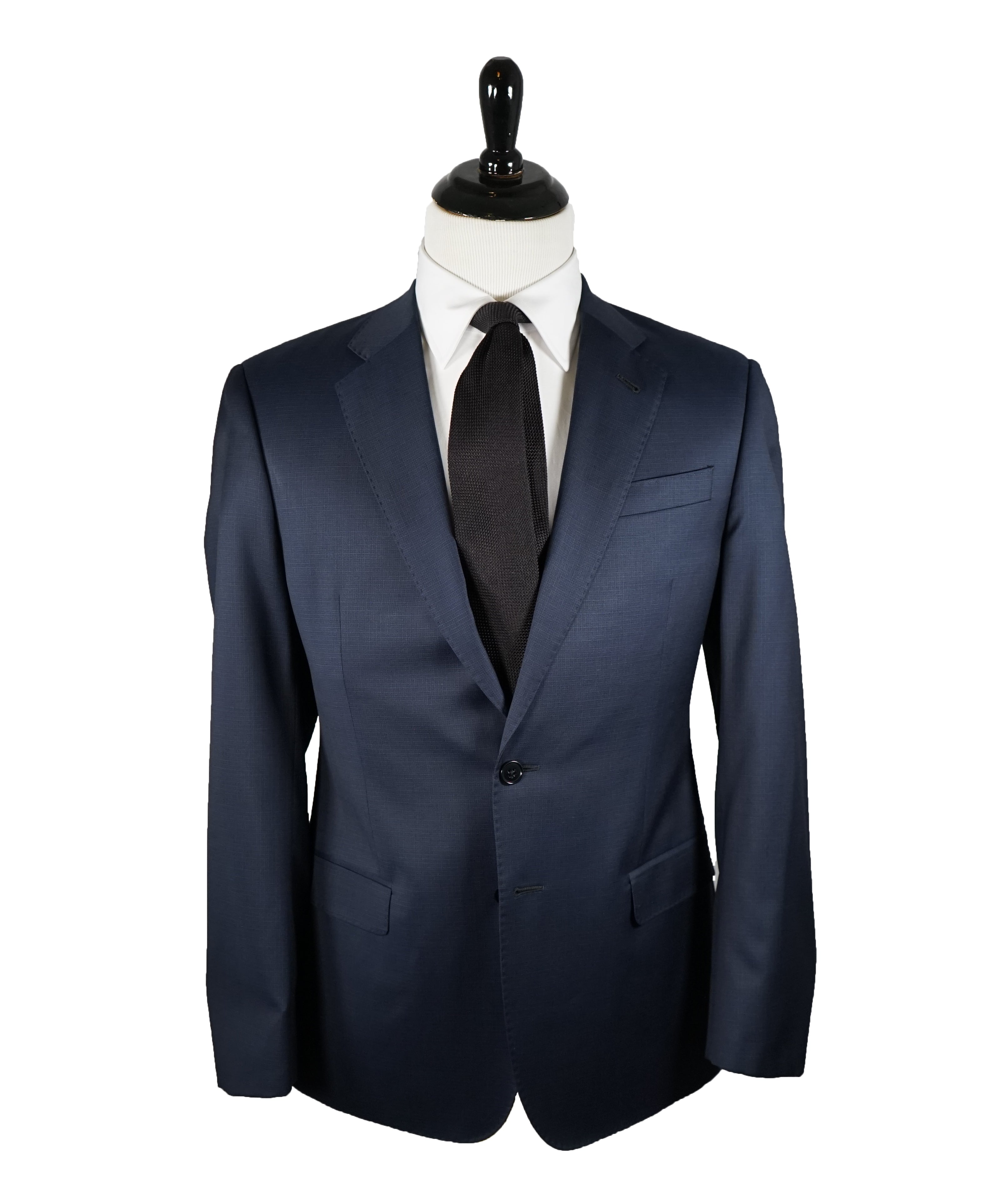 GIORGIO ARMANI - Blue Check Basket Weave “SOFT” Collection Suit - 40R