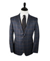$2,495 GIORGIO ARMANI - “Taylor” Cashmere & Wool Bold Plaid Blazer - 40S