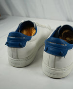 GIVENCHY - “Knot” White Iconic Sneaker With Blue & Gold Logo Back - 9