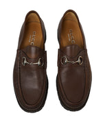 GUCCI - Horse-bit Loafers Brown Iconic Style - 10.5