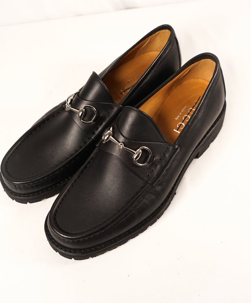 GUCCI - Horse-bit Loafers Black Iconic Style - 12