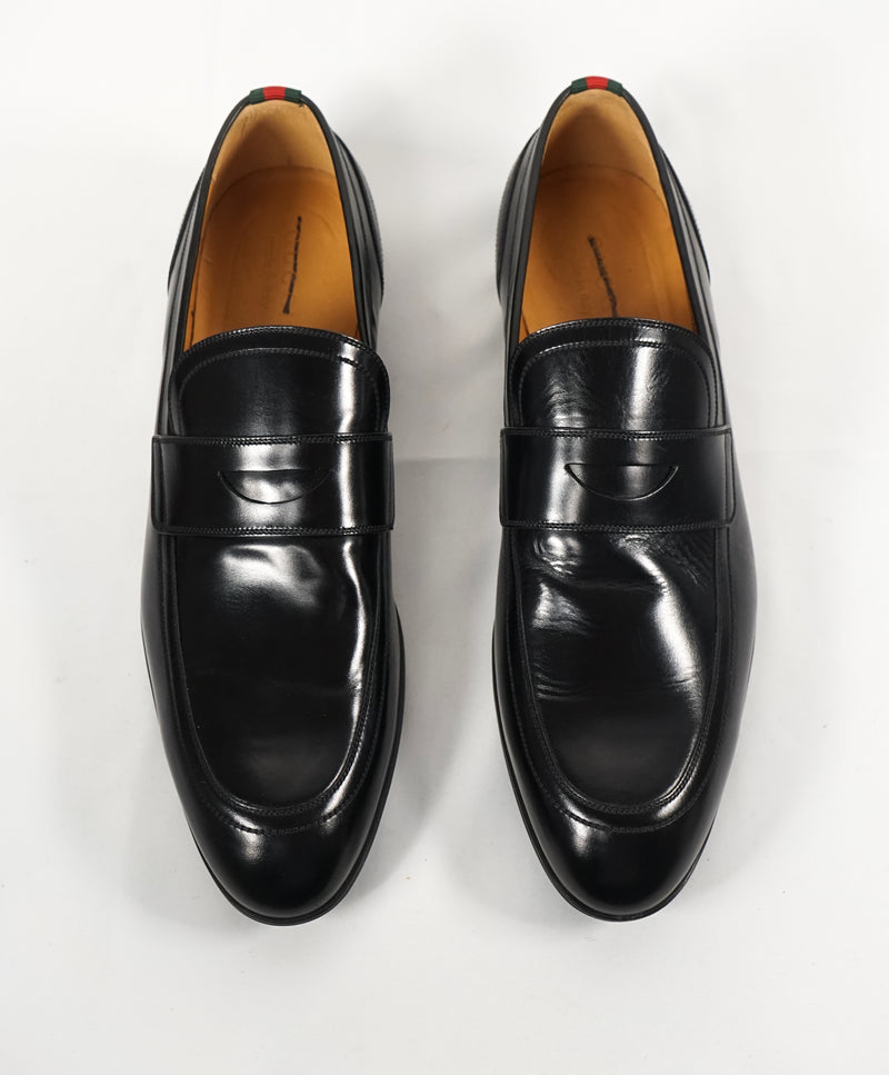 GUCCI Ravello Slip On Penny Loafers With Web Detail 11 Luxe Hanger