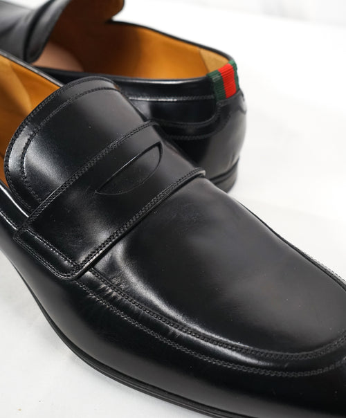 GUCCI - "Ravello" Slip On Penny Loafers With Web Detail - 11