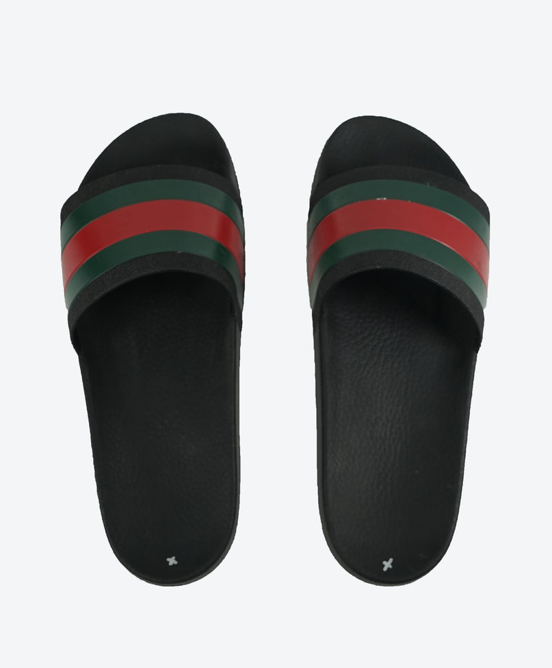 GUCCI Iconic Green Red Stripe Slides 72 Slippers 13 Luxe Hanger
