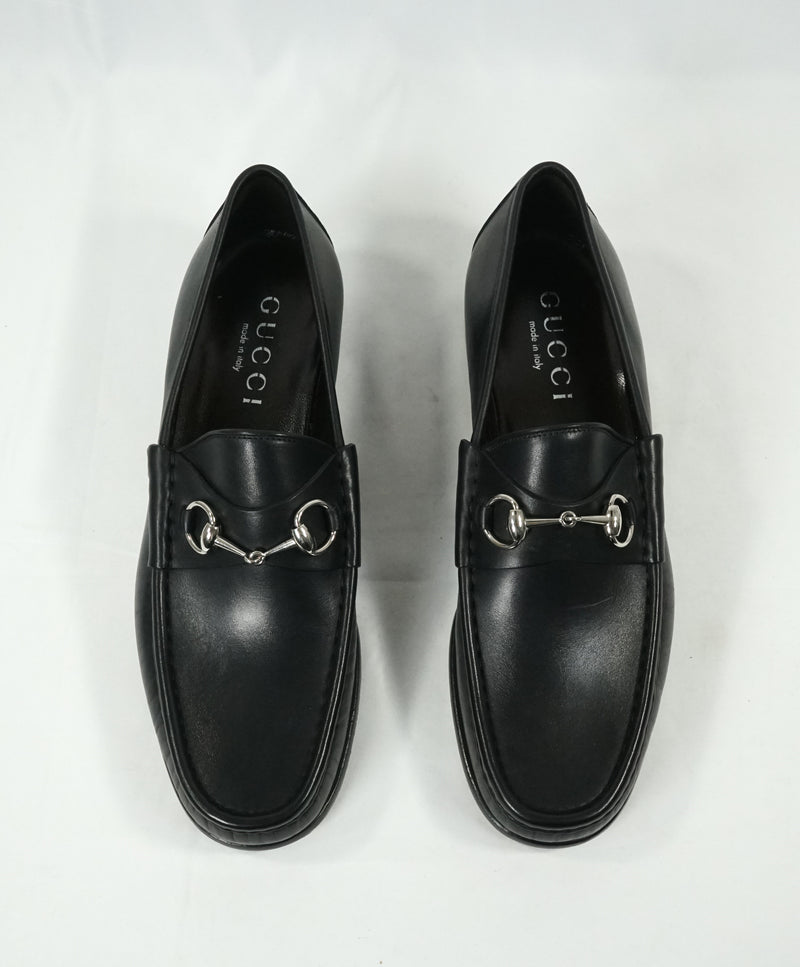GUCCI - Horse-bit Leather sole Loafers Black Iconic Style - 11