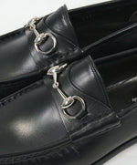 GUCCI - Horse-bit Leather sole Loafers Black Iconic Style - 7.5