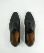 GUCCI - "Drury" Black Slim Silhouette Engraved Heel Oxfords - 9.5
