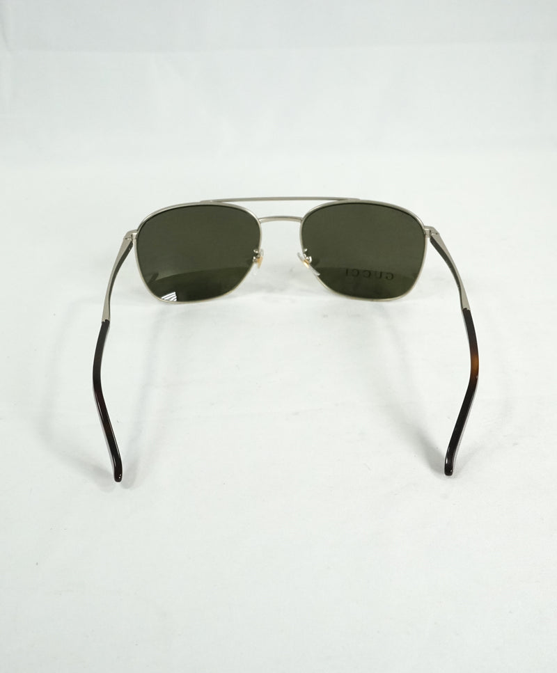 GUCCI - GG22070/f/s CGS70 Polarized Matte Silver Logo Sunglasses - 59-19 145