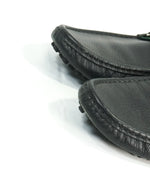 GUCCI - Black Horse-Bit Driving Loafers With Web Detail - 12.5
