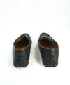 GUCCI - Black Horse-Bit Driving Loafers With Web Detail - 12.5
