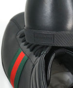 GUCCI -Red and Green Logo Stripe GG High Top Black Sneakers- 6G / 6.5 US