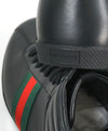 GUCCI -Red & Green Logo Stripe GG High Top Black Sneakers- 6G / 6.5 US