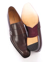 GUCCI - Broadwick Brown GG Logo Loafers - 12